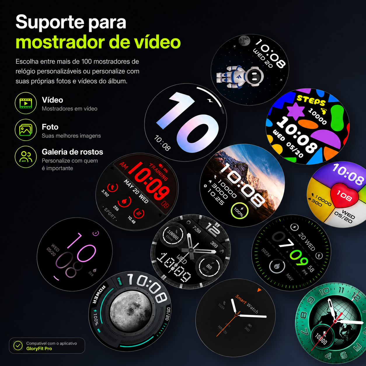 Smartwatch GPS 1.43" AMOLED SmartPace X